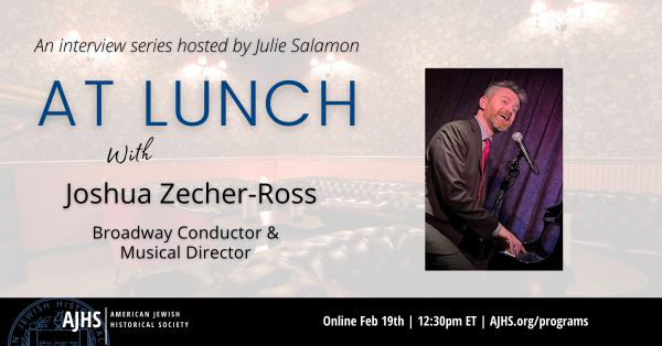 At Lunch with Joshua Zecher-Ross Live on Zoom